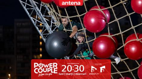 Power Couple Rom&acirc;nia, 18 februarie 2026. Sandra Izbașa și Răzvan Bănică au făcut senzație la scara cu mingi! Dani Oțil: Vreau să vă imaginați că sunteți vecinii lor!