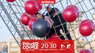 Power Couple Rom&acirc;nia, 18 februarie 2026. Luiza și Cătălin Zmărăndescu, familia bombardier, au escaladat scara cu mingi! C&acirc;te puncte au str&acirc;ns