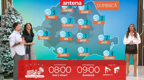 Neatza de Weekend, 22 februarie 2026. Prognoza meteo cu Diana Munteanu: Vremea se &icirc;ncălzește &icirc;n toată țara