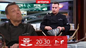 Chefi la cuțite | Sezonul 17. Andrei Berteanu i-a impresionat pe jurați cu preparatul său servit &icirc;n coarne de cerb