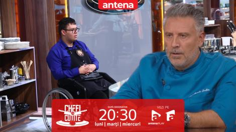Chefi la cuțite | Sezonul 17. Povestea de viață a lui Zafer Ozturkan. Concurentul le-a gătit juraților &icirc;n scaun cu rotile