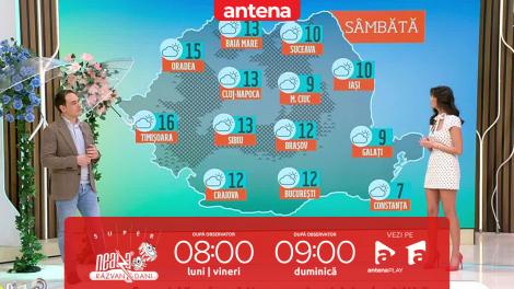Super Neatza, 6 martie 2026. Prognoza meteo cu Ramona Olaru: Maximele termice, &icirc;ntre 9 şi 16 grade