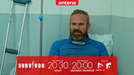 Survivor Rom&acirc;nia 2026. Declarațiile lui Nicu Grigore de pe patul de spital: Dacă nu urlam, probabil leșinam!