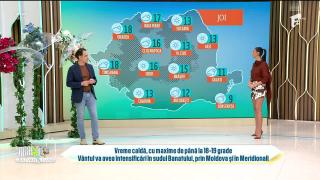 Super Neatza, 10 martie 2026. Prognoza meteo cu Ramona Olaru: Maximele termice pot ajunge până la 19 grade