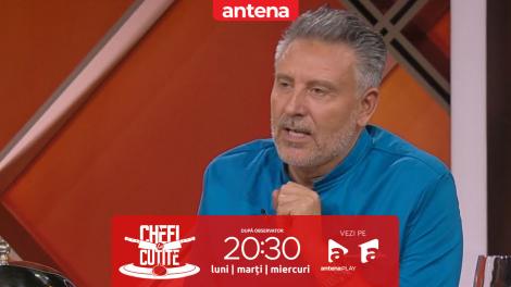 &rdquo;Ai cuțitul meu de aur, nici nu stau să mă g&acirc;ndesc!&rdquo; Nu rata următoarea ediție Chefi la cuțite, de la 20:30, pe Antena 1 și &icirc;n AntenaPLAY