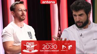 Chefi la cuțite | Sezonul 17. Moment inedit. Șerban Lupei și chef Richard Abou Zaki au c&acirc;ntat operă!
