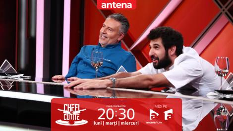 Degustările prind accente neașteptate! Nu rata următoarea ediție Chefi la cuțite, de la 20:30, pe Antena 1 și &icirc;n AntenaPLAY