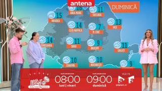 Neatza de Weekend, 22 martie 2026. Prognoza meteo cu Diana Munteanu: Cer mai mult noros cu precipitații și intensificări ale vântului