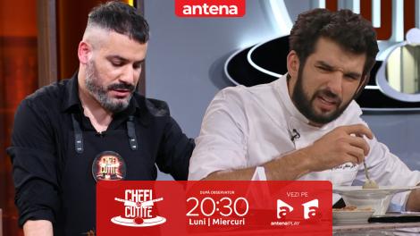 Chefi la cuțite | Sezonul 17. Stelian Savu, show total &icirc;n bucătărie! Talent muzical da, cel culinar, ba: &bdquo;E o supă tristă&rdquo;
