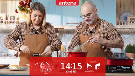 Hello Chef sezonul 11, 4 aprilie 2026. Chef Samuel și Roxana Blenche, o nouă provocare &icirc;n bucătărie! Ce rețete au de gătit pentru Georgiana Lobonț și Vali Vijelie