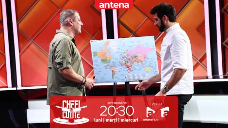 Chefi la cuțite | Sezonul 17. Sorin Mihailovici călătorește ajutat de săgeți aruncate la &icirc;nt&acirc;mplare pe o hartă!