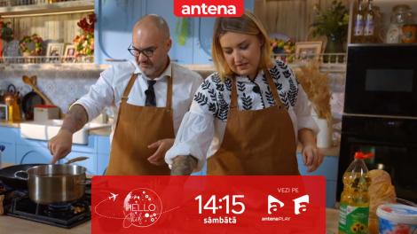 Hello Chef sezonul 11, 11 aprilie 2026. Chef Samuel și Roxana Blenche, o nouă provocare &icirc;n bucătărie! Ce rețete au de gătit pentru Diana și Marian Cleante