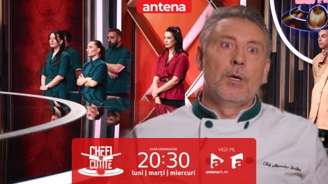 Chefi la cuțite | Sezonul 17. &Icirc;ncă o eliminare &icirc;n echipa verde! Pe cine pierde chef Alexandru Sautner