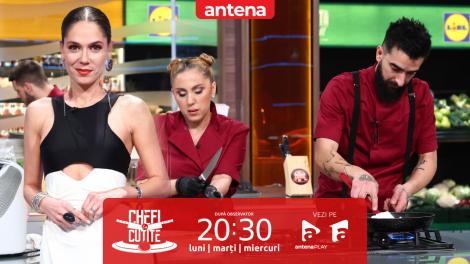 Chefi la cuțite | Sezonul 17. Irina Fodor a anunțat tema de la proba individuală! Care sunt cele trei ingrediente de bază