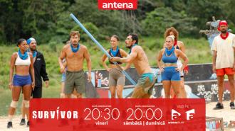 Survivor Rom&acirc;nia 2026. Faimoșii și Războinicii se luptă &icirc;ntr-un nou joc pentru recompensă! Echipa albastră conduce detașat după prima rundă!