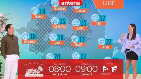 Super Neatza. Prognoza meteo cu Ramona Olaru: Ploile se extind &icirc;n toată țara!