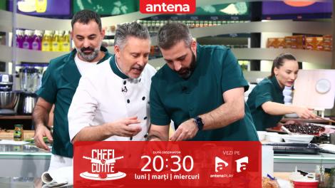 Bucătăria scapă de sub control! Nu rata următoarea ediție Chefi la cuțite, de la 20:30, pe Antena 1 și &icirc;n AntenaPLAY
