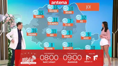 Super Neatza. Prognoza meteo cu Ramona Olaru: Vreme frumoasă, cu soare și temperaturi plăcute