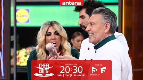 Chefi la cuțite | Sezonul 17. Raluca Bădulescu i-a făcut viața grea lui chef Sautner! A tăiat untul cu foarfeca!