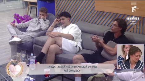 Mireasa sezonul 13. Sebastian și Alan &icirc;l confruntă direct pe Denis: &bdquo;Gestul este inadecvat&rdquo;