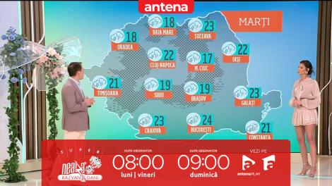 Super Neatza. Prognoza meteo cu Ramona Olaru: Vremea va deveni instabilă &icirc;n mare parte din țară!