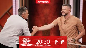 Chefi la cuțite | Sezonul 17. Ștefan Turian, primul lui punctaj maxim! Concurentul și-a rupt pantalonii de bucurie
