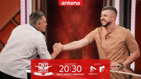 Chefi la cuțite | Sezonul 17. Ștefan Turian, primul lui punctaj maxim! Concurentul și-a rupt pantalonii de bucurie