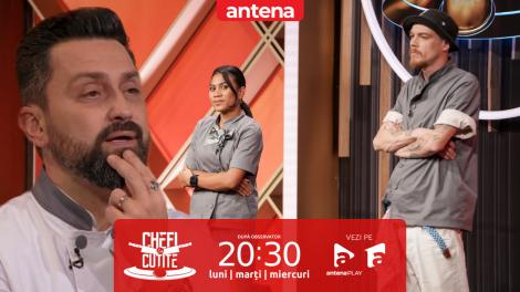 Chefi la cuțite | Sezonul 17. O nouă eliminare &icirc;n echipa gri! Chef Orlando răm&acirc;ne cu 3 membri