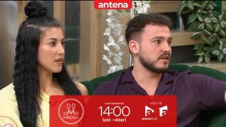 Mireasa, sezonul 13. Amalia l-a acuzat pe Denis că o privește insistent și că defapt o place