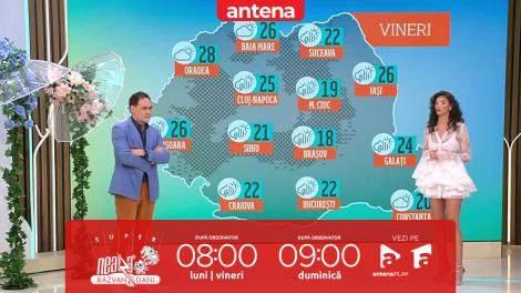 Super Neatza. Prognoza meteo cu Ramona Olaru: Ploi &icirc;n mare parte din țară!