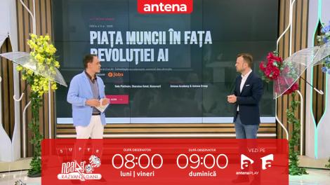 Super Neatza. Antena Academy și Antena Group organizează pe 4 iunie conferința &bdquo;Piața muncii &icirc;n fața revoluției AI&rdquo;