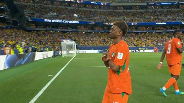 Amad Diallo marchează din careu, plas&acirc;nd mingea la colțul lung | Coasta de Fildeș vs Ecuador