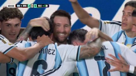 Portarul Luca Zidane respinge un șut puternic &icirc;n față, iar Lionel Messi marchează! | Argentina vs Algeria
