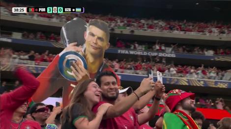 Cristiano Ronaldo este de neoprit! Dublă pentru portughezi după o finalizare precisă (min. 39) | Portugalia - Uzbekistan