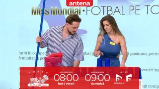 „Miss Mondial: Fotbal pe tocuri”. Oana și Andra, la provocarea Castelul din pahare