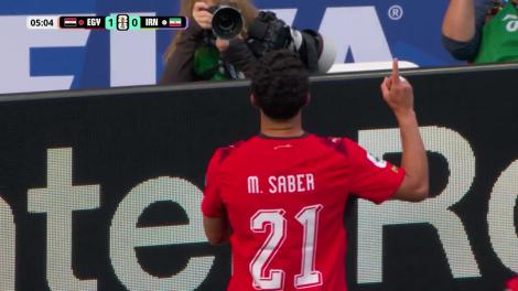 Ahmed Saber deschide scorul după o serie de erori &icirc;n defensiva iraniană (min. 5) | Egipt - Iran