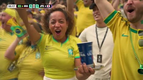 Gol Brazilia! Casemiro readuce Brazilia &icirc;n joc! | Brazilia - Japonia