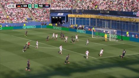 GOOOL Paraguay! Julio Enciso deschide scorul cu o lovitură de cap (min. 42) | Germania - Paraguay