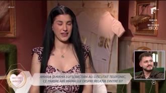 Mireasa, sezonul 13. Emoții duble pentru Amalia și Sebastian! Au cerut binecuv&acirc;ntarea mamelor pentru a deveni o familie