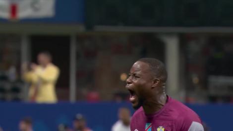 Cipenga marchează cu un șut puternic la colţul scurt (min. 7) | Anglia - RD Congo