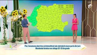 Super Neatza. Prognoza meteo cu Ramona Olaru: Ploi și intensificări ale vântului în majoritatea regiunilor!