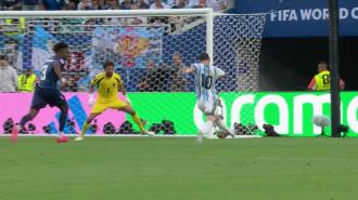 Lionel Messi deschide scorul! Superstarul &icirc;nscrie din apropierea porții (min. 29) | Argentina - Capul Verde