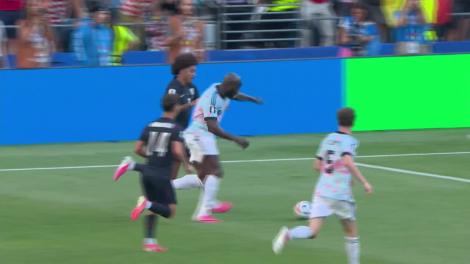 Romelu Lukaku marchează după o nouă gafă &icirc;n apărarea americanilor (min. 93)| SUA - Belgia