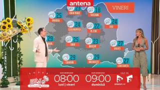 Super Neatza. Prognoza meteo cu Diana Munteanu: Ploi in nordul, centrul şi estul ţării