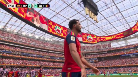GOL! Merino a trimis mingea &icirc;n plasă după eroarea a lui Lammens | Spania - Belgia