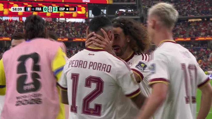 GOL! Porro dublează avantajul ibericilor | Franța - Spania