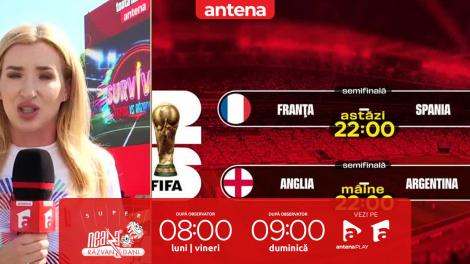 Super Neatza. Piața Antena World Cup, locul de &icirc;nt&acirc;lnire al suporterilor pentru semifinalele Campionatului Mondial