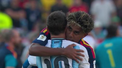 Imagini de senzație! Lamine Yamal l-a consolat pe Leo Messi la finalul meciului