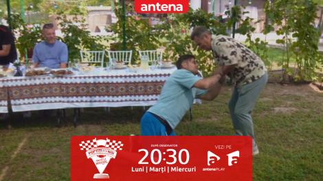 Poftiți pe la noi: Poftiți la &icirc;ntrecere, sezonul 2. Nea Marin a acuzat stări de rău! Ce corecție i-a aplicat lui Liviu V&acirc;rciu