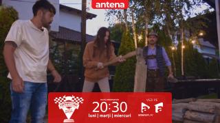 Poftiți pe la noi: Poftiți la întrecere, sezonul 2. Alina Pușcău a vrut să demonstreze că știe să spargă lemne: Și eu am putere!